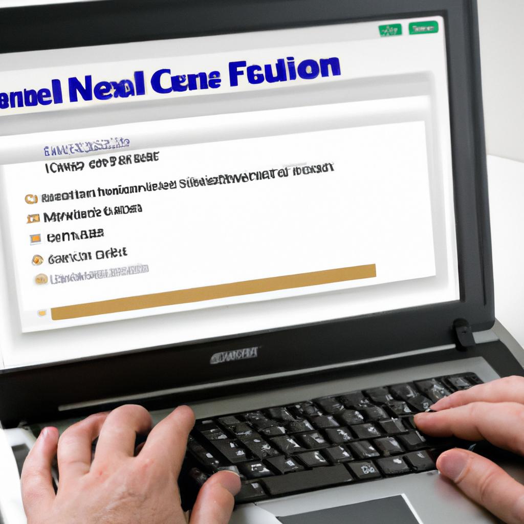 A user navigating the Navy Federal Credit Union website to manage their account seamlessly.